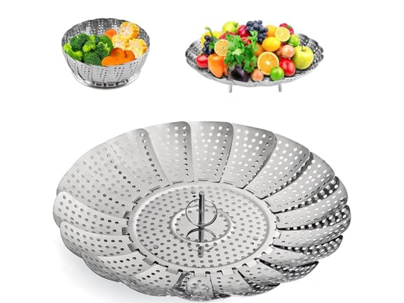 Panela de Momo de Alumínio para Alimentos Cesta de Vapor de Bambu