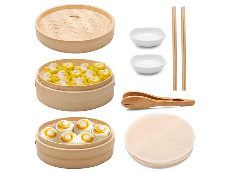 Panela de Pão a Vapor por Máquina Cesta de Vapor de Bambu