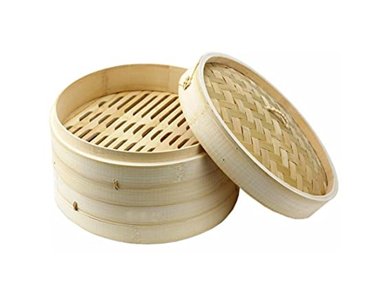 Utensílios de Panela a Vapor para Alimentos Cesta de Vapor de Bambu