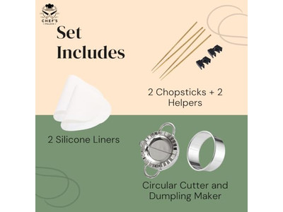 Cesta de Vapor Natural de Bambu de 2 Camadas