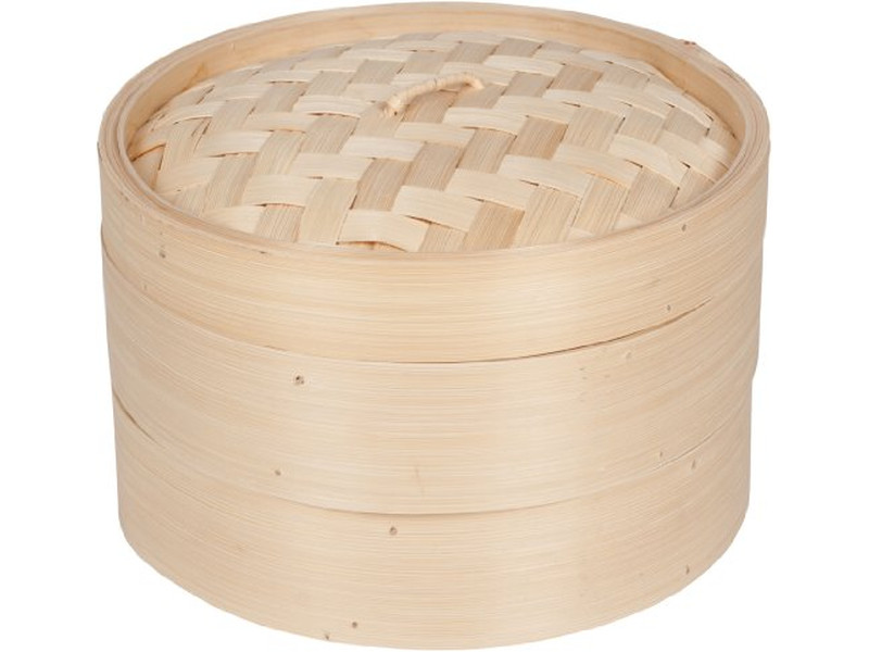 Cesta de Vapor de Bambu de 4 Camadas para Pote