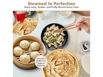 Cesta de Vapor de Bambu para Momo e Vegetais 6