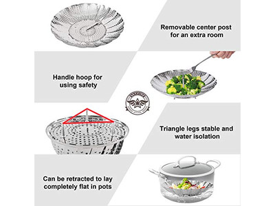 Panela de Momo de Alumínio para Alimentos Cesta de Vapor de Bambu