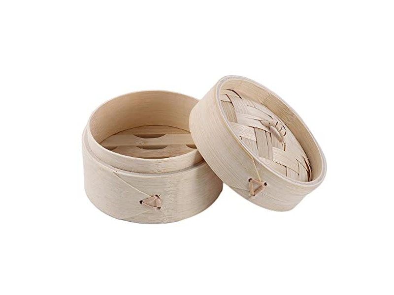 Cestas de Vapor de Bambu para Dim Sum e Momo Grandes