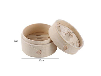 Cestas de Vapor de Bambu para Dim Sum e Momo Grandes