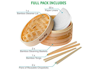 Inserções de Panela Grande de Fábrica Cesta de Vapor de Bambu