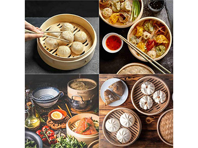 Inserções de Panela Grande de Fábrica Cesta de Vapor de Bambu