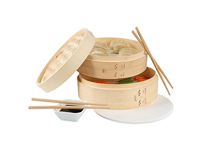 Vaporizador Japonês de Bambu Cesta de Vapor de Bambu