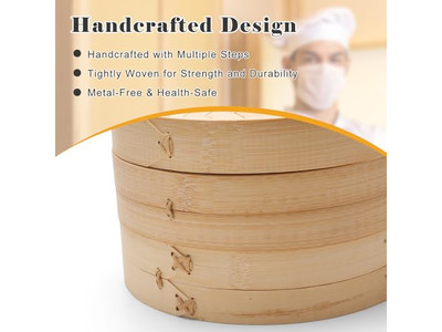 Panela de Pão a Vapor por Máquina Cesta de Vapor de Bambu