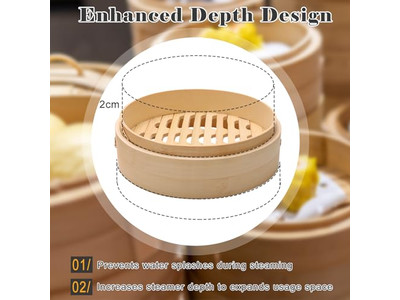 Panela de Pão a Vapor por Máquina Cesta de Vapor de Bambu