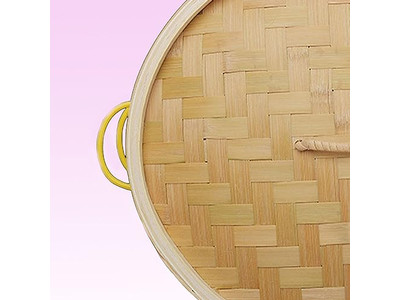 Conjunto de Panela para Salsichas Cesta de Vapor de Bambu