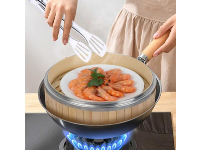 Conjuntos de Panelas para Cozinhar Cesta de Vapor de Bambu