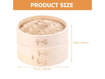 Vaporizadores de Produtos Cesta de Vapor de Bambu de 3 Camadas