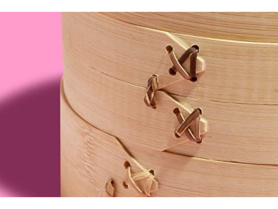 Cesta de Vapor de Bambu para Dim Sum