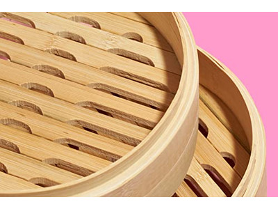 Cesta de Vapor de Bambu para Dim Sum