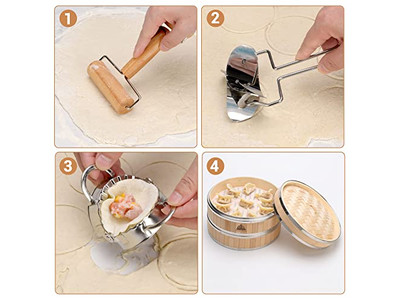 Cesta de Vapor de Bambu para Cozimento