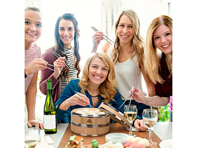 Cesta de Vapor de Bambu para Cozimento