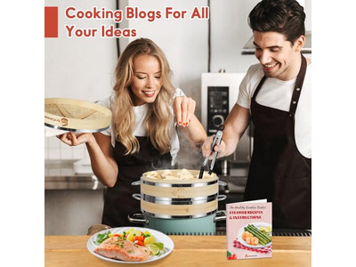 Cesta de Vapor de Bambu para Soluções Culinárias